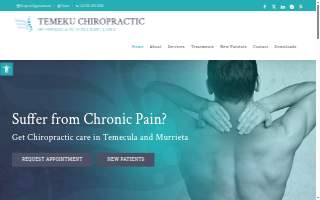 Temeku Chiropractic website
