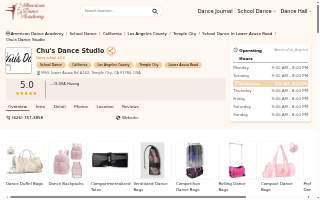 Chu's Dance Studio website