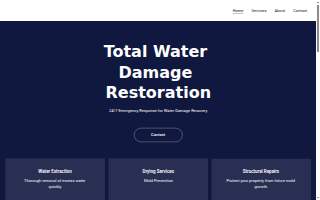 Total Water Damage Restoration website