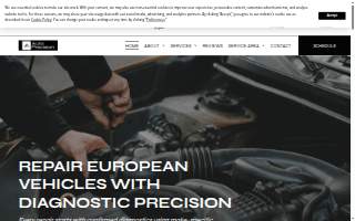 Auto Precision Repair website