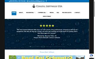 Coastal Softwash USA website
