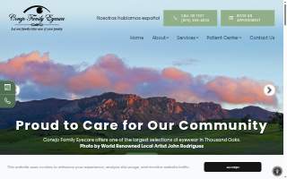 Conejo Family Eyecare website
