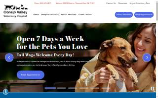 Conejo Valley Veterinary Hospital website