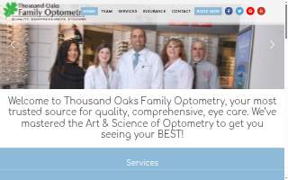 Thousand Oaks Family Optometry website