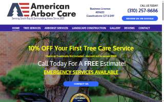 American Arbor Care of Torrance website