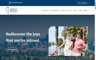 American Hearing & Balance of Torrance website
