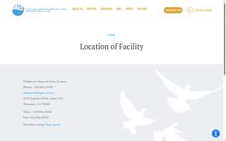 Children's Speech Care Center website