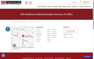 COR Healthcare Medical Associates of Torrance website
