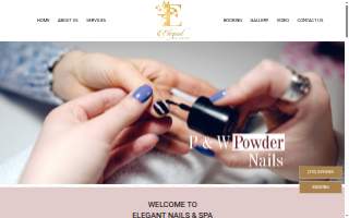 Elegant Nails & Spa website