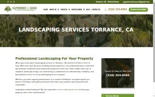 Gutierrez & Sons Tree Services and Landscaping website
