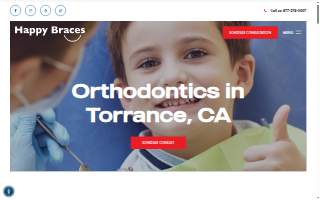Happy Braces Orthodontics, Torrance website