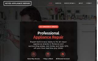 Keyes Appliance Repair CO website