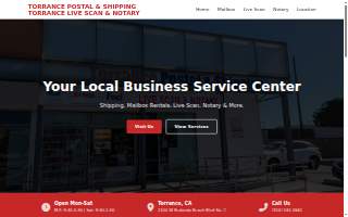 Torrance Postal & Shipping website
