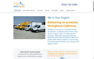 Angels Courier website