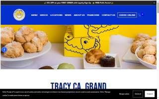 Beard Papa’s Tracy website