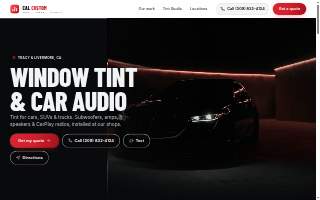 Cal Custom Audio & Window Tint website