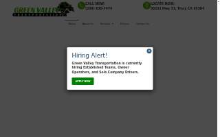 Green Valley Transportation website