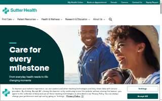 Sutter Urgent Care of Tracy website