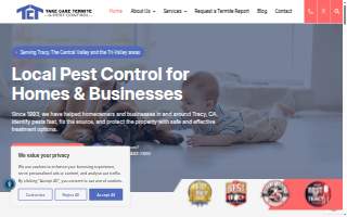 Take Care Termite & Pest Control - Tracy website