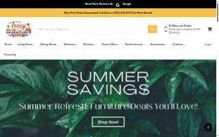 Tracy Furniture Outlet website