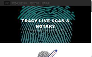 Tracy Live Scan & Notary website
