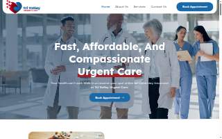 Tri Valley Urgent Care website