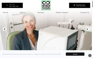 Infinity Vision Optometry website