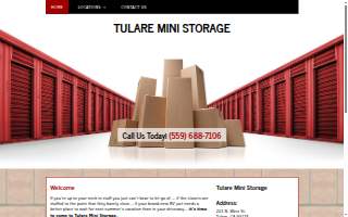 Tulare Mini Storage website