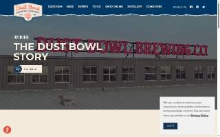 Dust Bowl Brewing Co. Brewery Taproom website