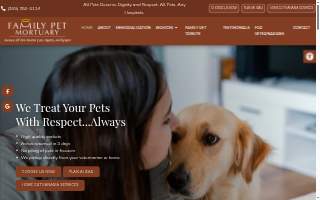 Family Pet Mortuary website