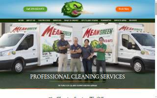 Mean Green Carpet Cleaners website