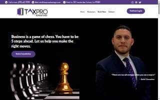 Taxpro Advantage - Tax , Bookkeeping, Business Services website