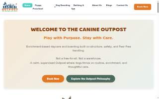 The Canine Outpost website