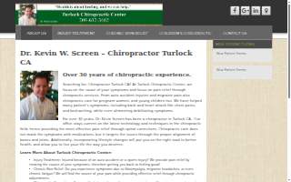 Turlock Chiropractic Center website