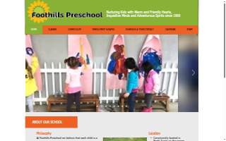 Foothills Preschool website