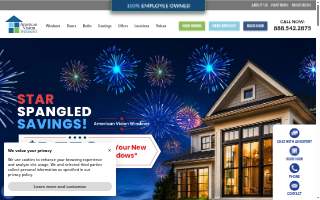 American Vision Windows of Tustin website