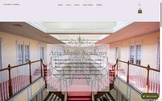 Aria Music Academy website