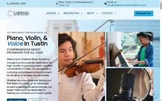 Cadenza Music Academy website