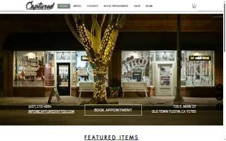 Captured Tattoo website
