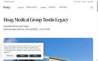 Hoag Medical Group - Pediatrics Tustin - Legacy website