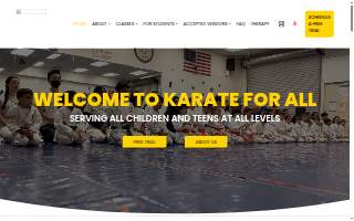 Karate For All website