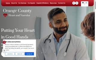 Orange County Heart and Vascular website