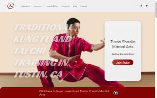 Tustin Shaolin Martial Arts website