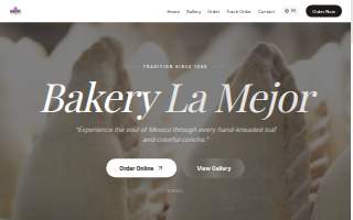 Bakery La Mejor website