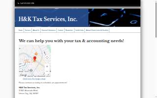 H&K Tax Services, INC website