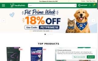 Healthy Pets Inc. website