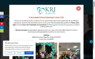 KRJ Health Care, LLC. of Union City website
