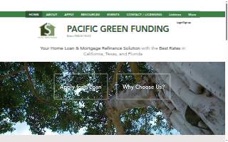 Pacific Green Funding website