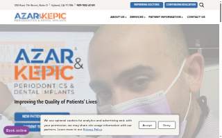 Azar & Kepic Periodontics & Dental Implants website
