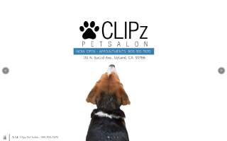 Clipz Pet Salon website
